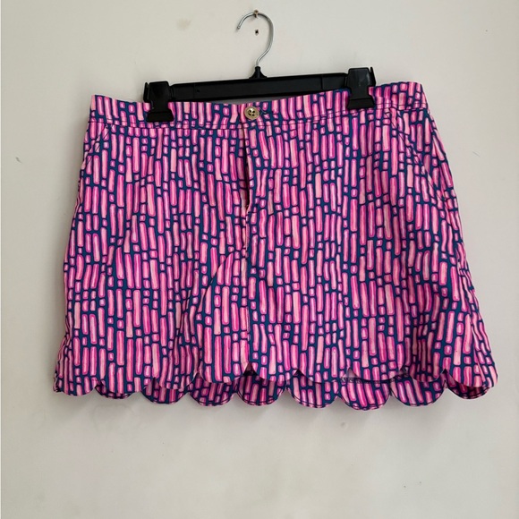 Lilly Pulitzer Callahan Skort Sz  10   Blue Pink - Picture 3 of 4